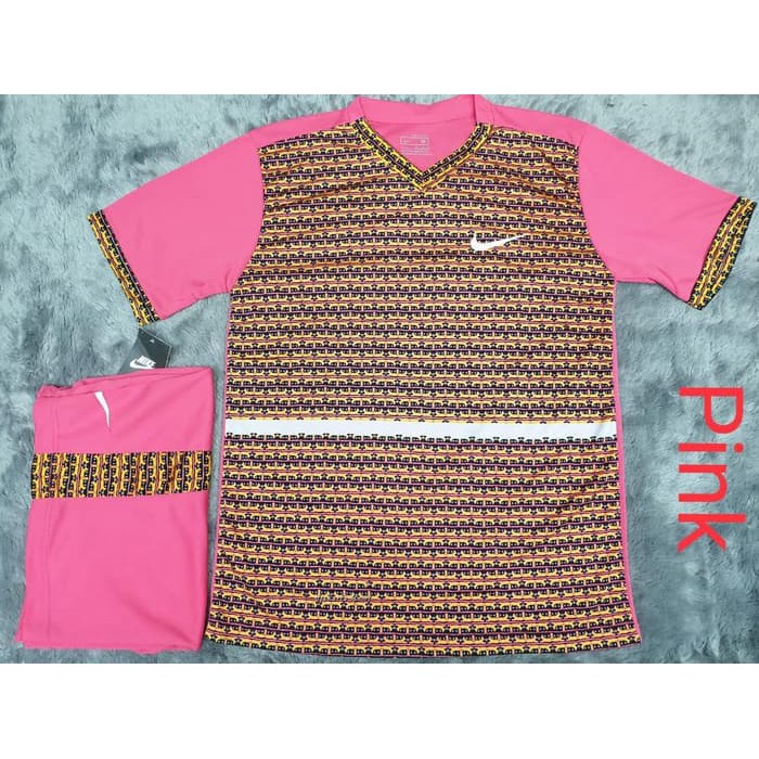 BAJU FUTSAL SETELAN FUTSAL JERSEY FUTSAL PRINTING BATIK TUNIK PINK