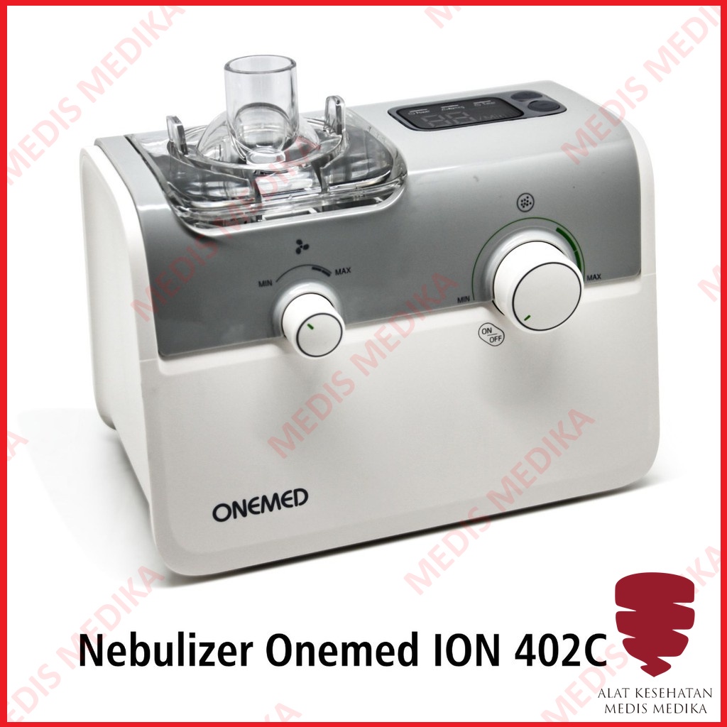 Nebulizer Ultrasonic ION 402C Onemed Alat Bantu Uap Terapi Pernafasan Nafas Asma