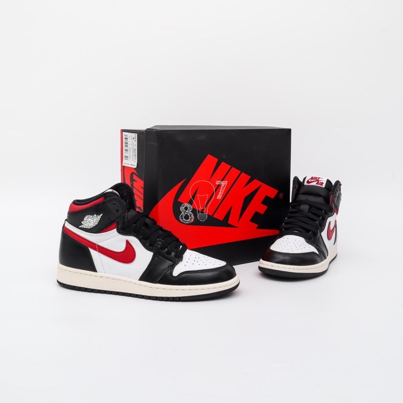 Air Jordan 1 High Black Gym Red GS Women