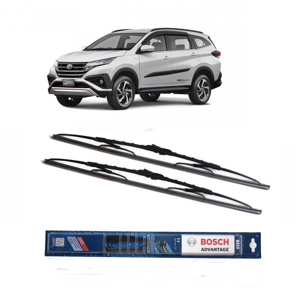 Bosch Wiper Toyota All New Rush Frame Besi - 2 buah/Set 16-22