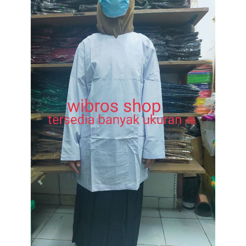 baju kurung putih seragam sekolah baju muslimah