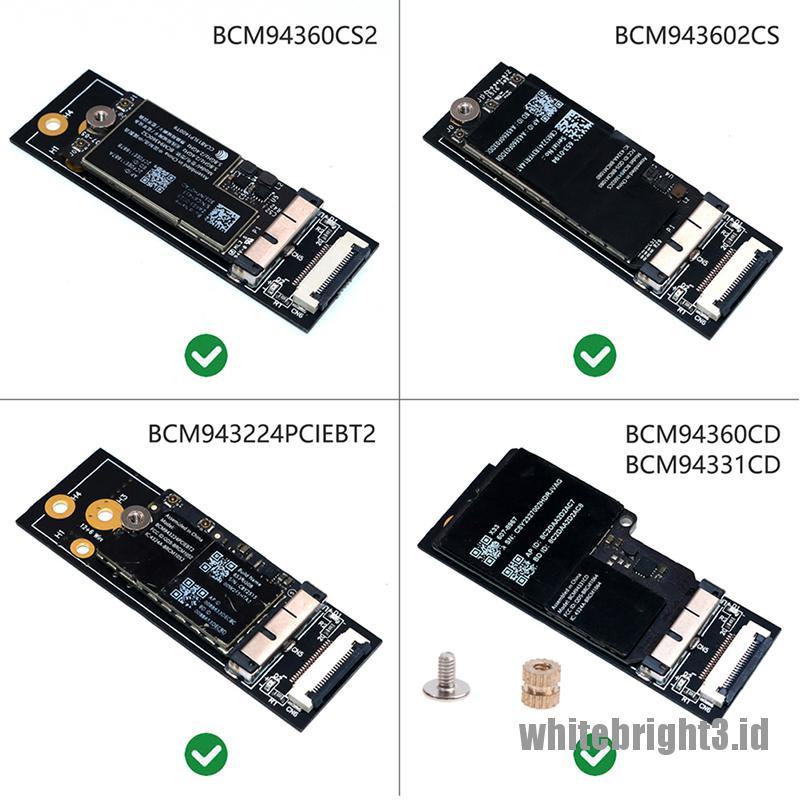 &lt; White3 &gt; M.2 Adapter Kunci A + E Ke Kartu Wifi BCM94360CD BCM94331CD