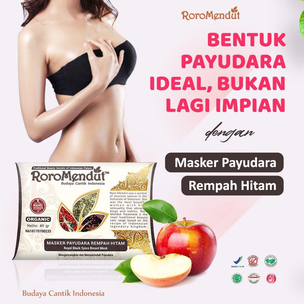 Lulur Rempah dan Masker Organic Perawatan Pemutih Wajah dan Tubuh Badan Skincare Murah Roro Mendut