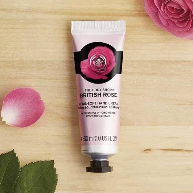 PERAWATAN KAKI TANGAN THE BODY SHOP BRITISH ROSE HAND CREAM 30ML DISCOUNT