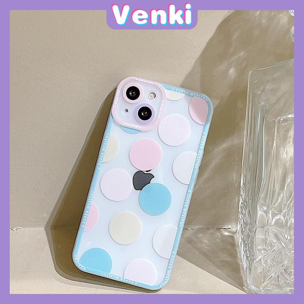 Soft Case Silikon Motif Polkadot Pink Untuk iPhone 13 Pro Max 12 Pro Max 11 7 Plus