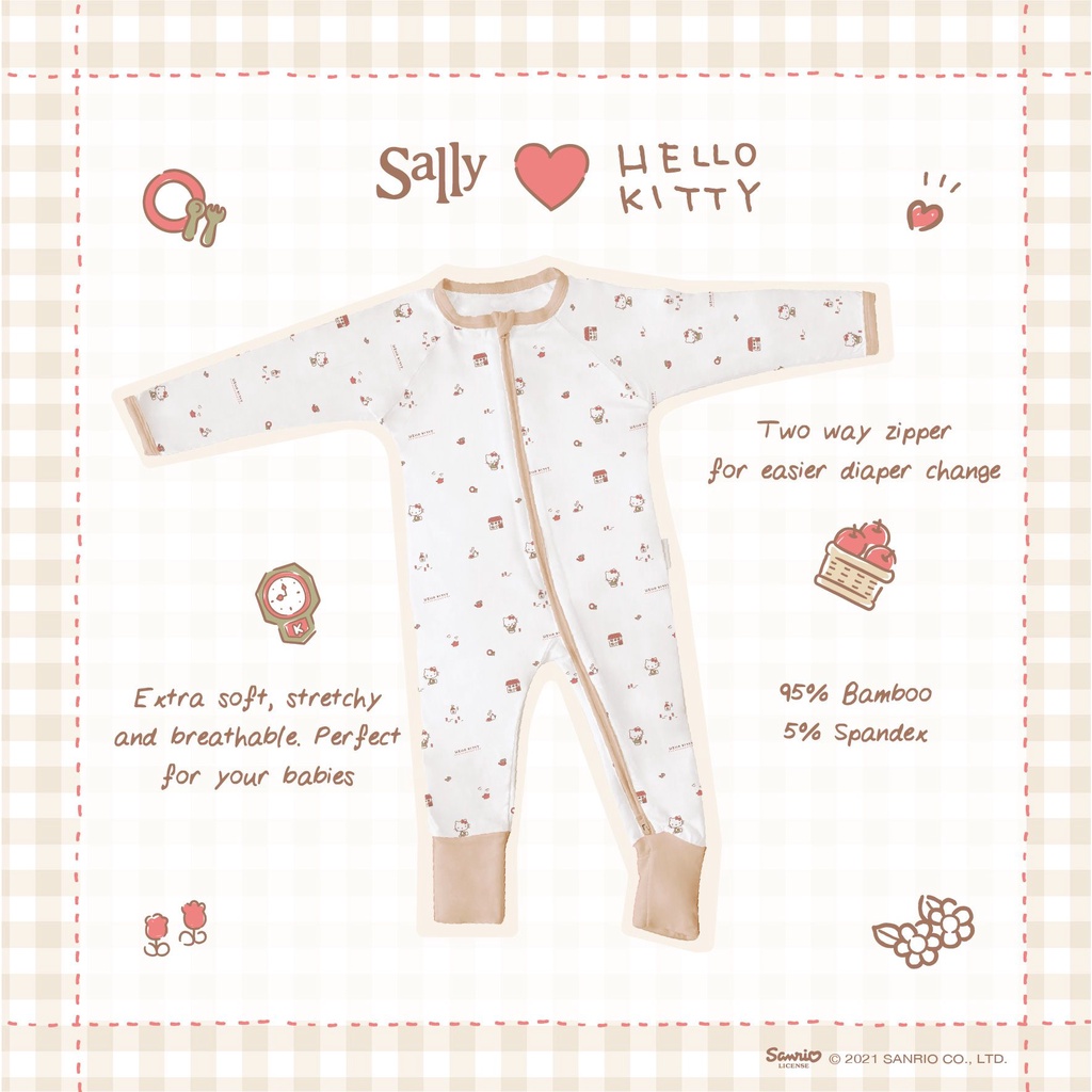 Friends of Sally x Hello Kitty Baby Jumpsuit