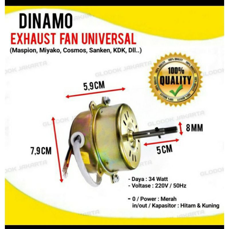 Motor , Dinamo , Kipas , Exhaust , Hexsos , Fan , maspion