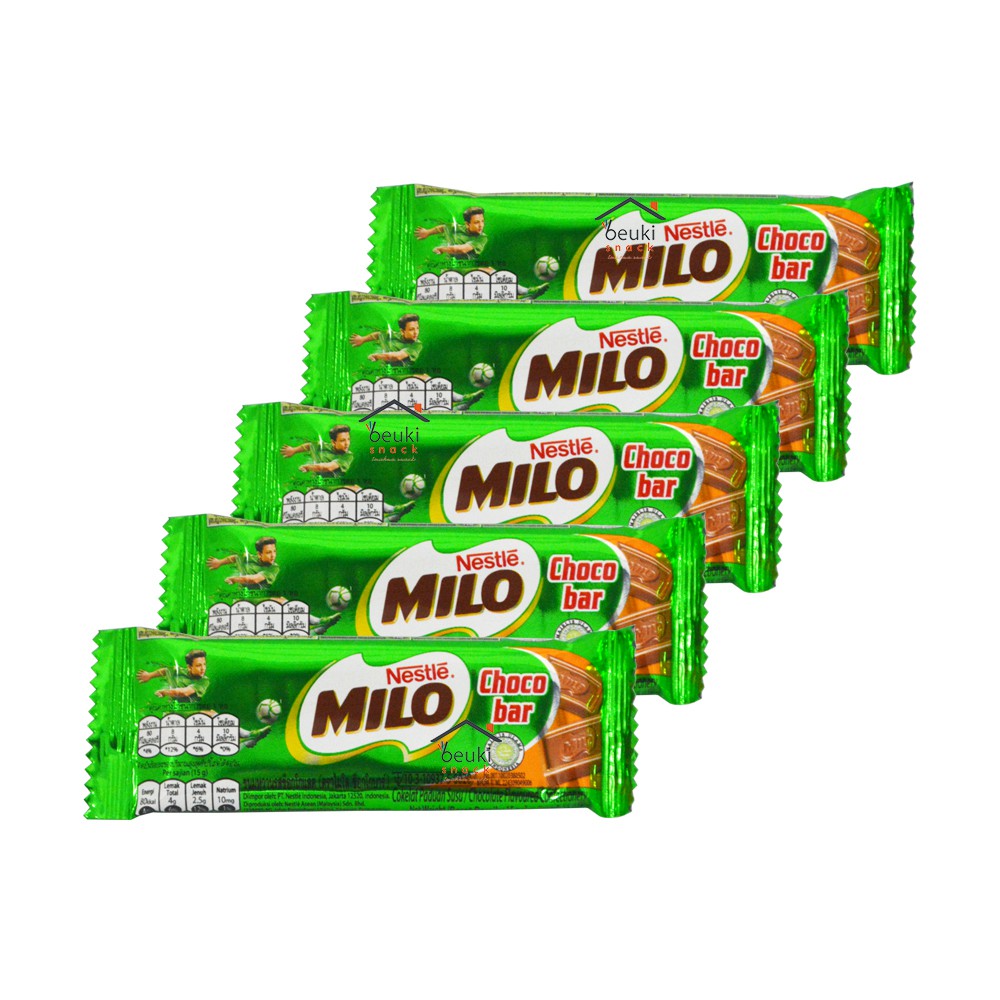 PAKET 5 PCS Milo  Choco Bar Nestle Milo Coklat  Bar Kemasan 