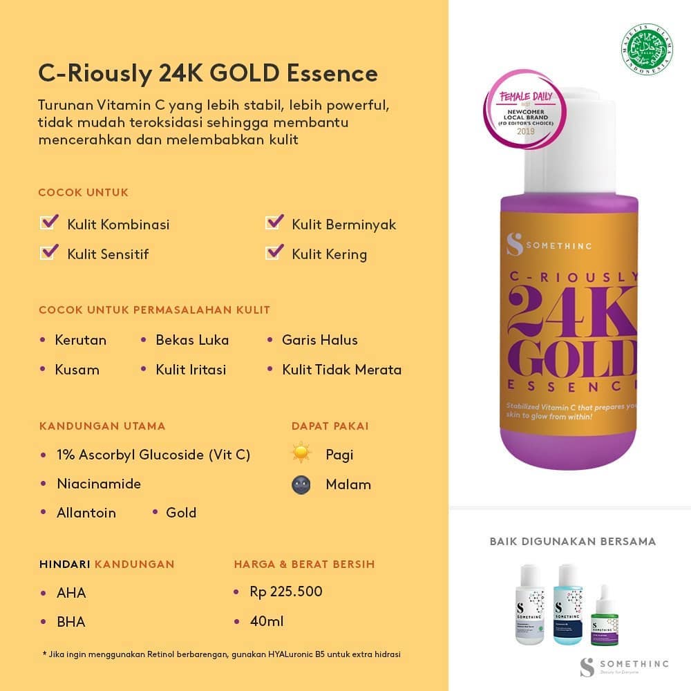 Somethinc Criously 24K Gold Essence Serum 40ml