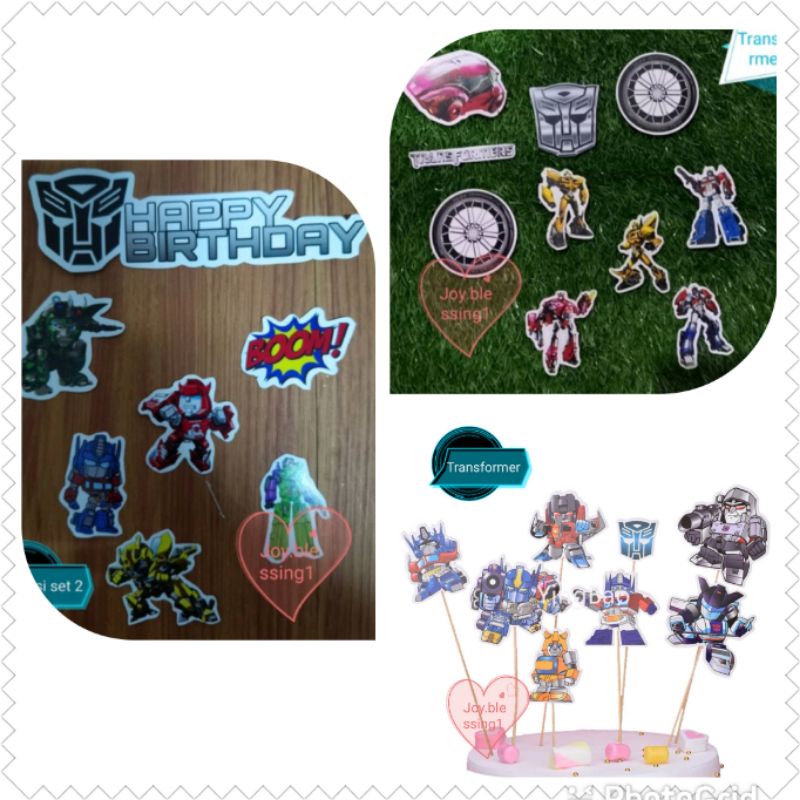 TOPPER CUPCAKE BIRTHDAY TRANSFORMER