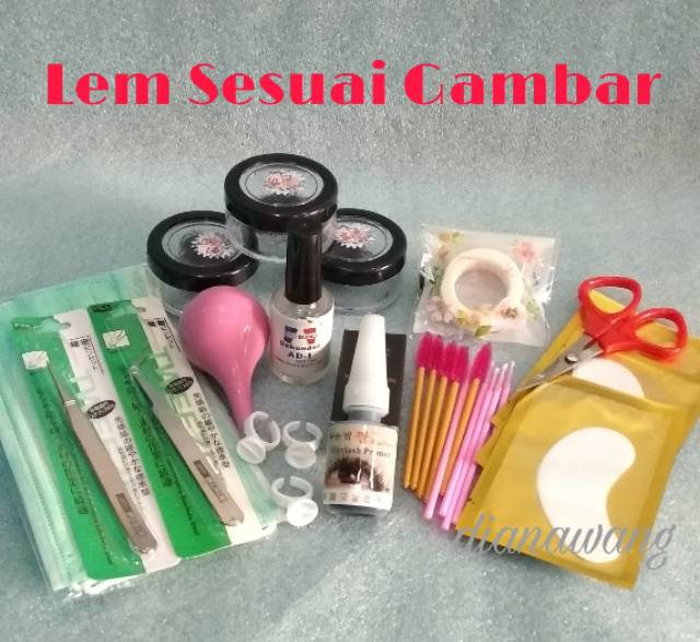 Paket Lengkap Eyelash Extension/Paket Tanam Bulumata/ Eyelash Extension