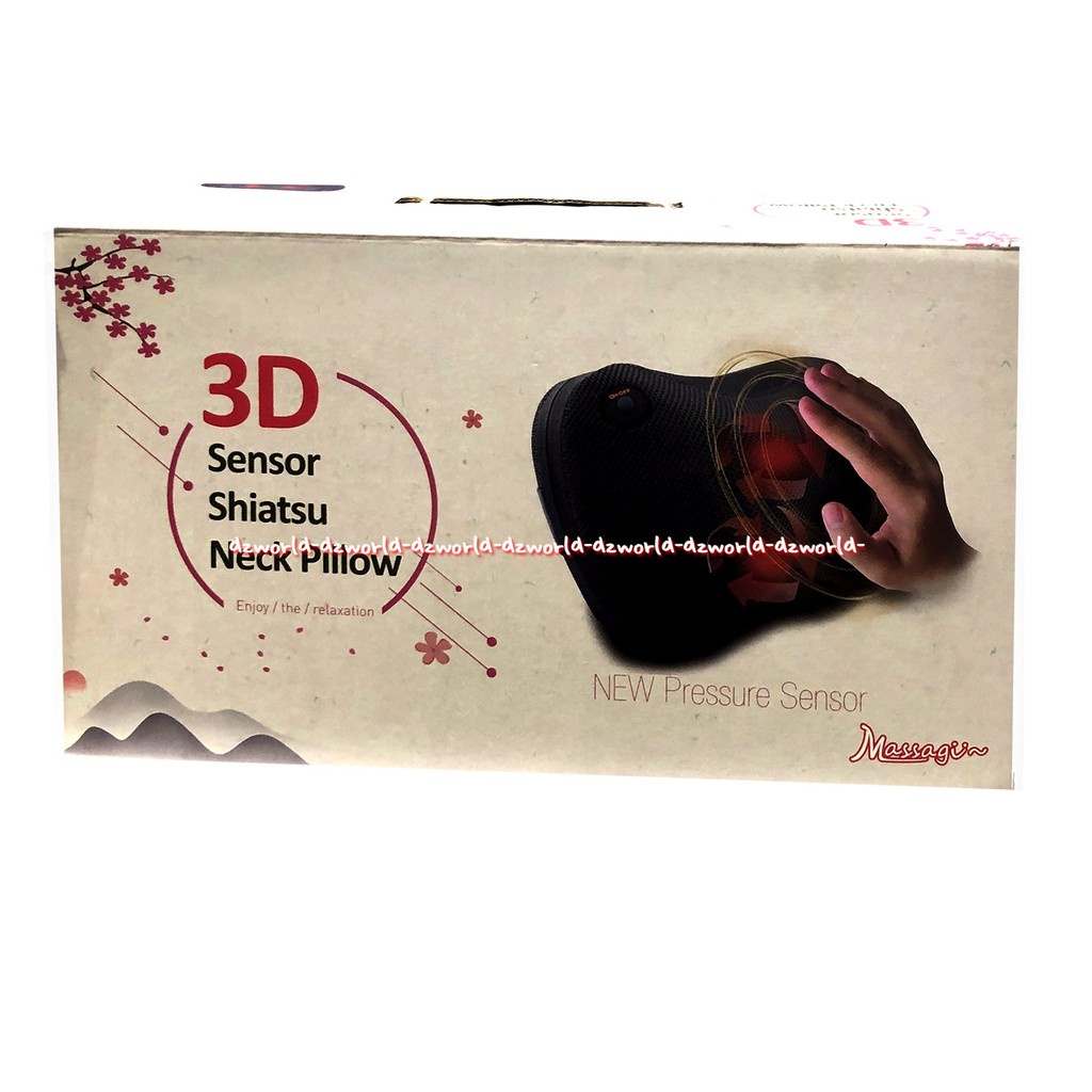 3D sensor Shiatsu Neck Pillow Mesin Alat Pijat Leher Jepang Massage