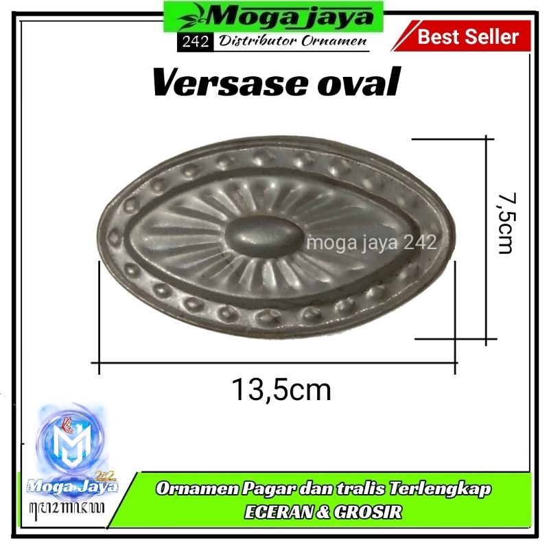 versase oval hiasan tralis pagar