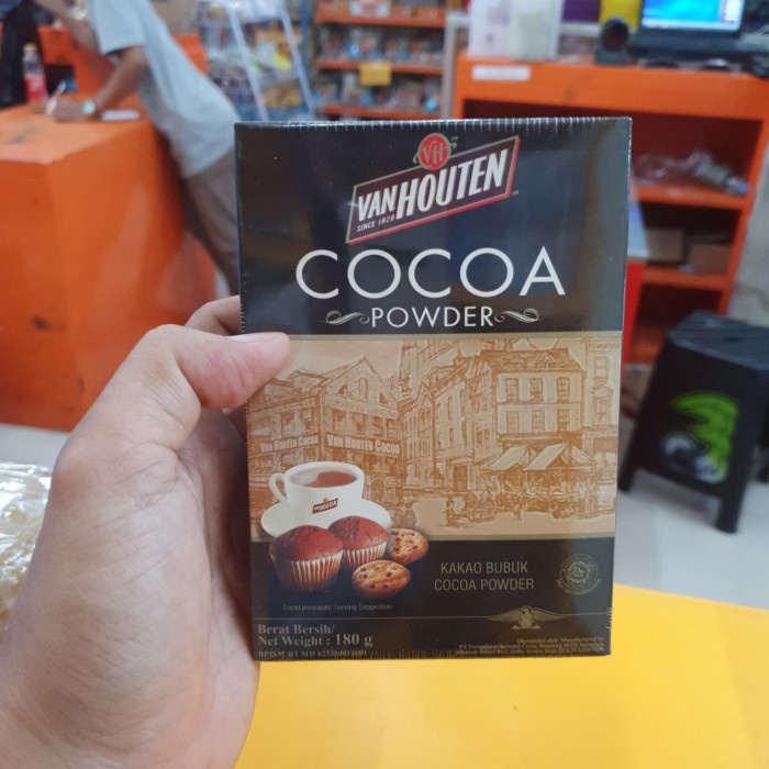 

180GR - VANHOUTEN COCOA POWDER / BUBUK COKLAT KAKAO VAN HOUTEN atayatoko