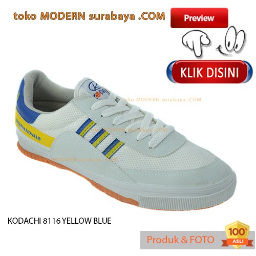 KODACHI 8116 YELLOW BLUE Sepatu Kets Olah Raga Badminton