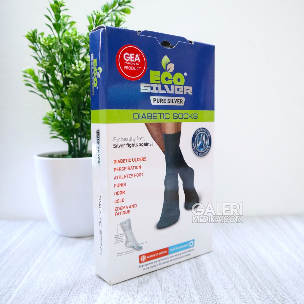 Eco Silver Diabetic Ankle Socks 3174