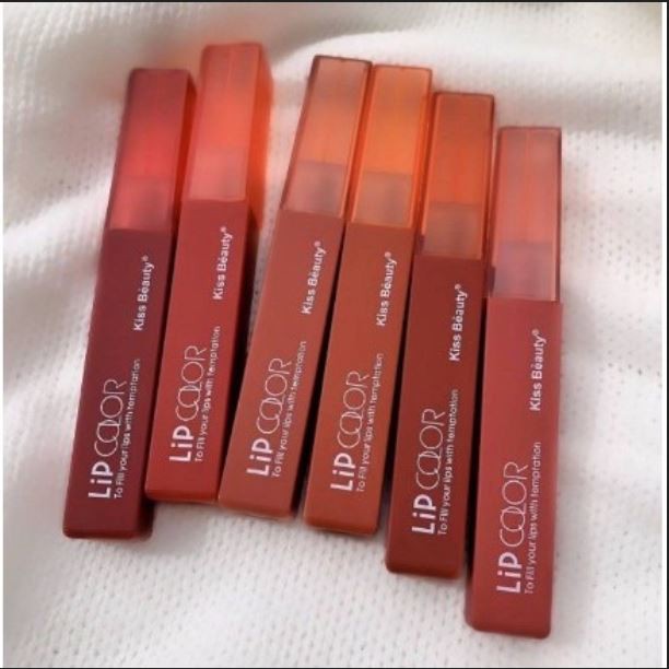 [PER 6 PCS] LIP GLOSS KISS BEAUTY LIP COLOR WATERPROOF NO.70063-03