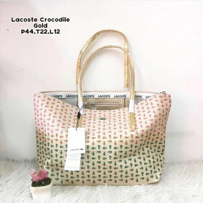 Tas wanita import cewek tas wanita tas murah tas lacoste stripe dan buaya ORIGINAL