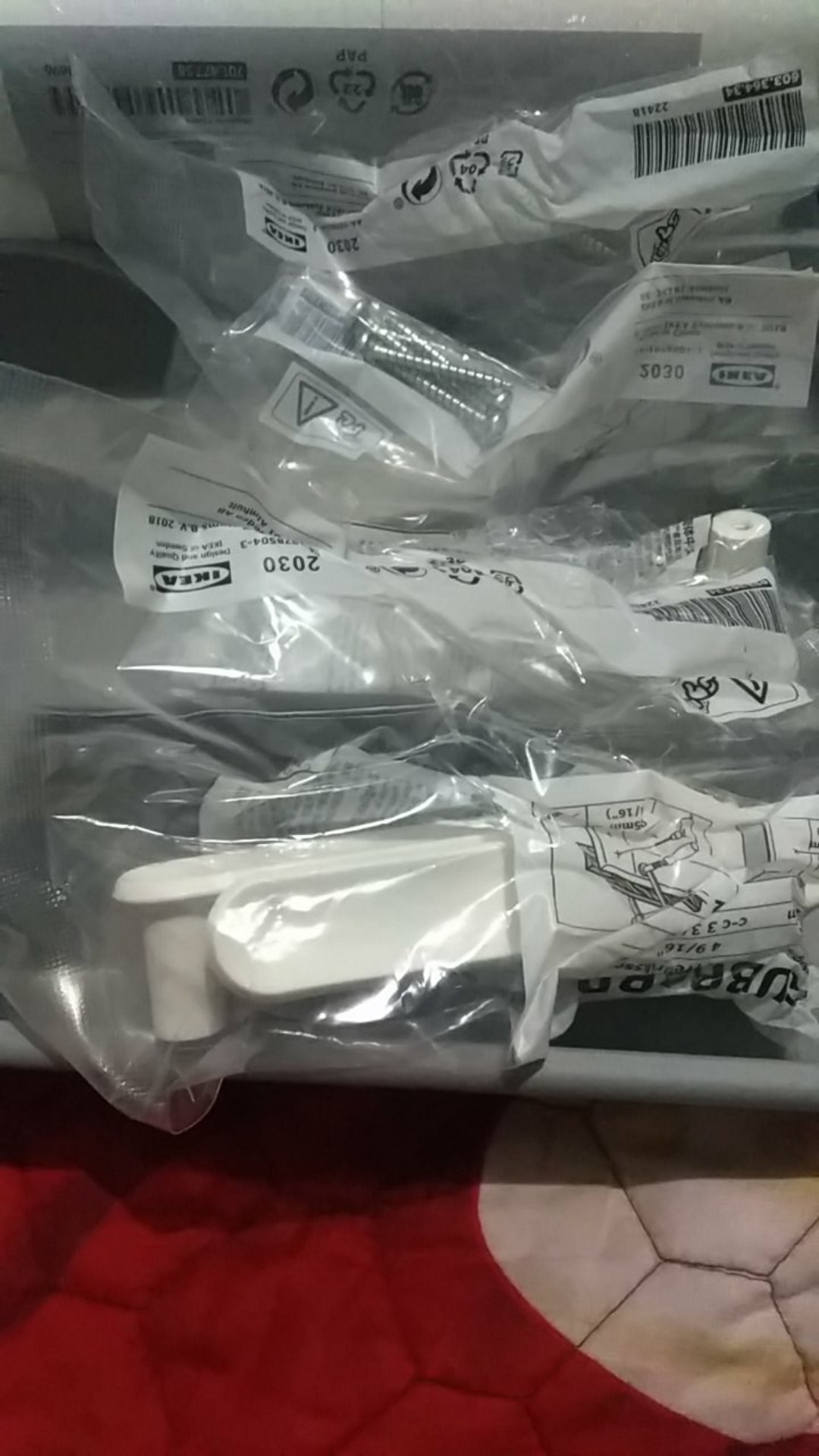 Gbbrp Gagang Pintu/ Gagang Lemari/ Gagang Laci, Putih 2pcs