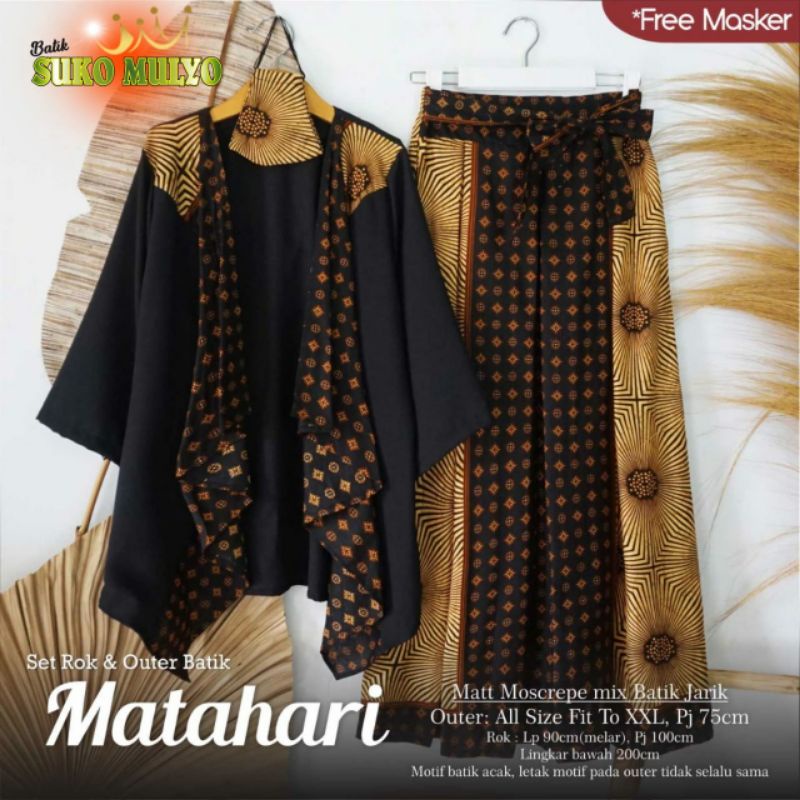 setelan rok batik outer batik jarik
