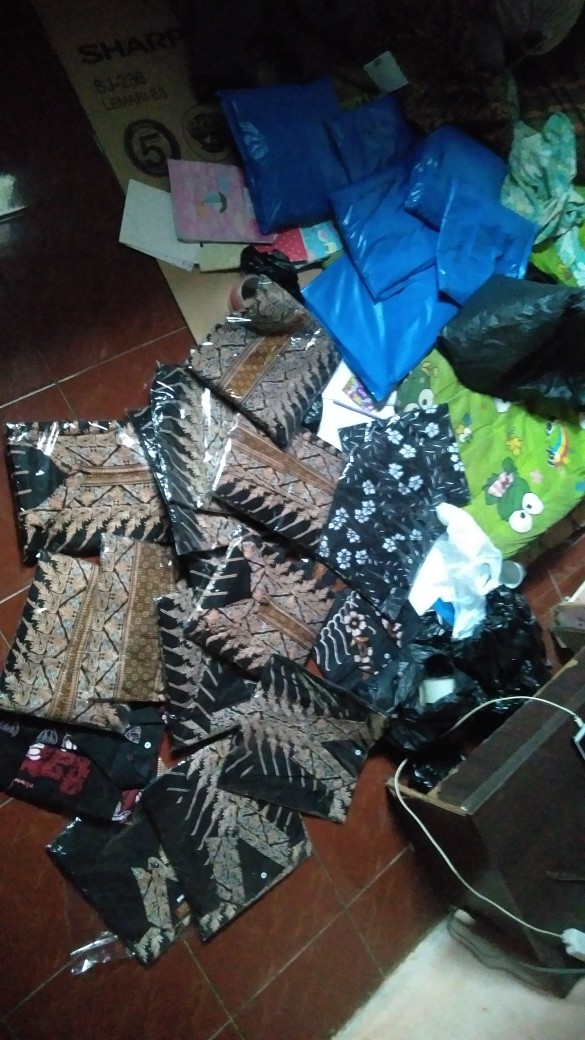 Kemeja Batik Pria Lengan Panjang Size M L Xl Xxl Xxxl Bswart Batik Hrb026 Kenongo Hem Panjang Padi