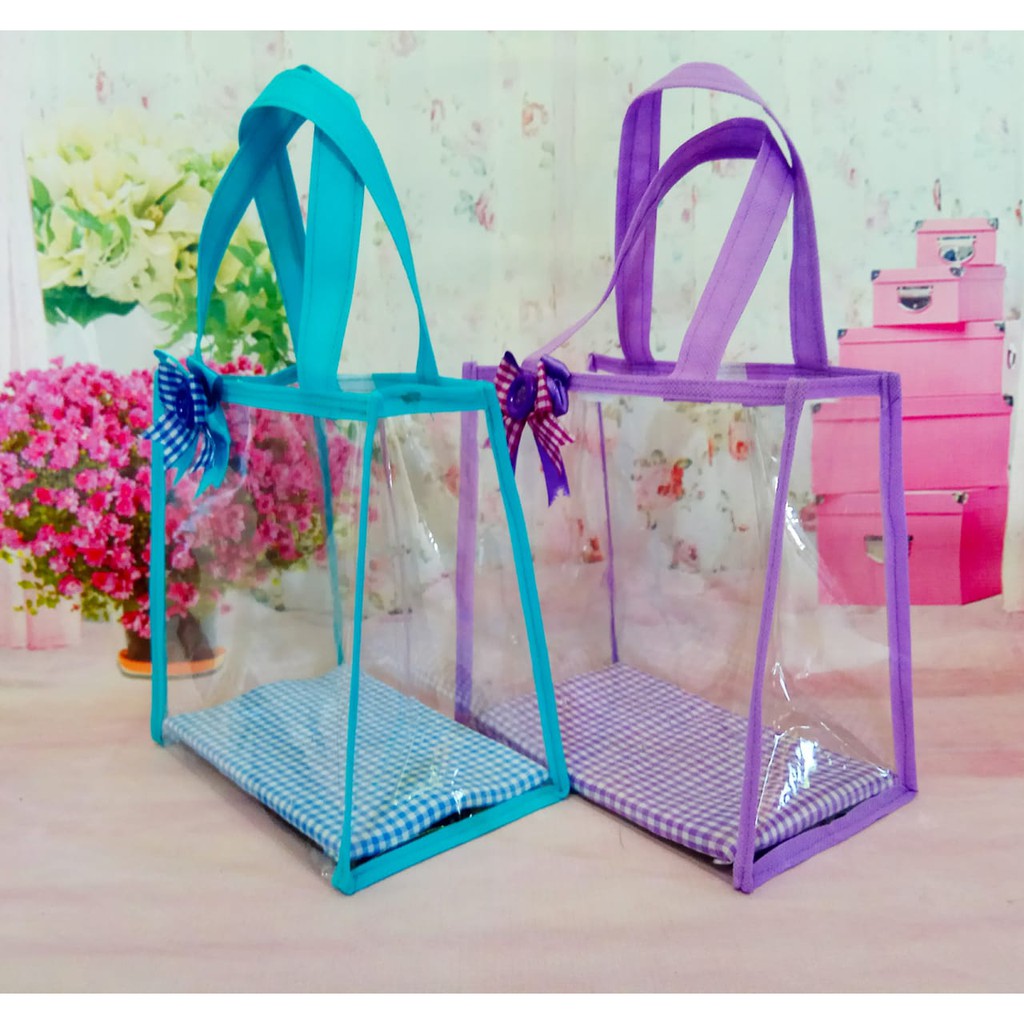 

Tas mika transparan / tas kantong mika / tas souvenir premium size M