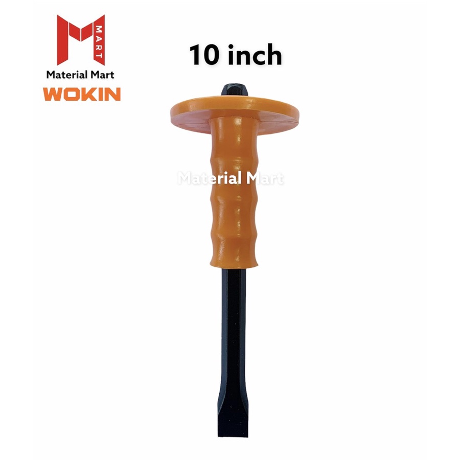 Pahat Topi Gepeng 10 Inch Wokin|Pahat Topi Betel Beton Rata 12&quot; Chisel |Material Mart