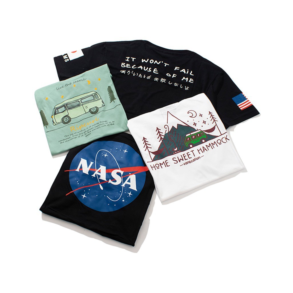 ✁KAOS NASA H&M ORIGINAL - UNIQLO - PRIA - DISTRO - OVERSIZE - WANITA - ATASAN - BAJU