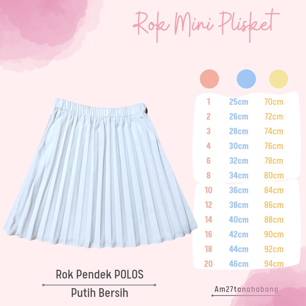 ROK PLISKET ANAK Hyget Super 1-12 tahun RMP010 Part3 AFCR - POLOS Pendek