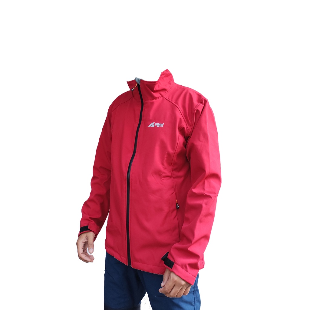 Jaket gunung REI outdoor - Jaket Softshell AREI adventure Drublic