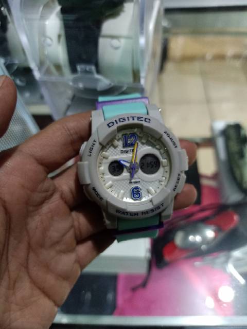 Jam tangan Digitec water resist double time series women