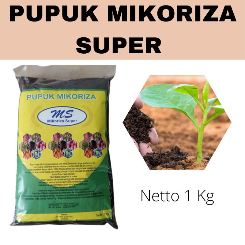 Pupuk hayati Mikoriza untuk Jamur, Pupuk kompos Mikoriza super 1 kg