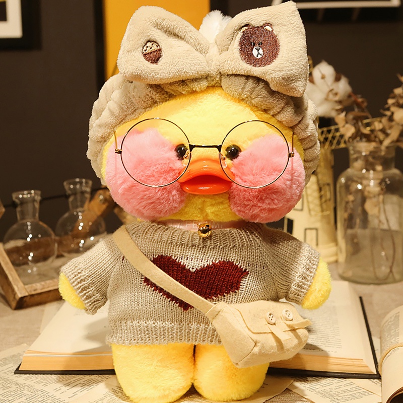 Mainan Boneka Stuffed Plush Bebek Lalafanfan 2022 Warna Kuning Untuk Hadiah Anak Perempuan