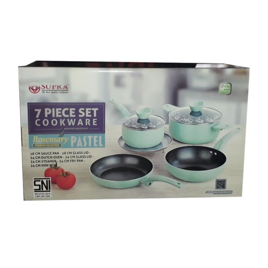 Panci SUPRA Rosemary 7 pcs Pastel