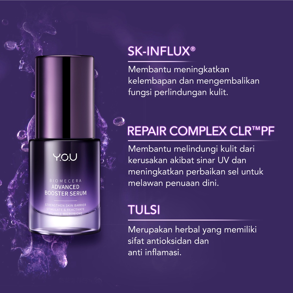 YOU Biomecera Advanced Booster Serum | 3X Ceramide Skin Barrier Repair | Serum Wajah | Memperkuat Skin Barrier