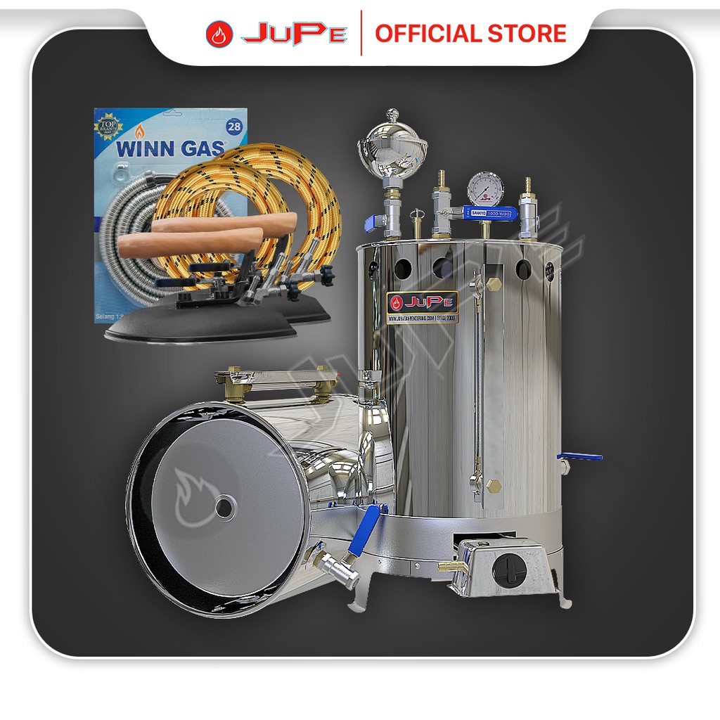 Setrika Uap 25 ltr Full Stainlees 2 Setrika (BERAT ASLI)