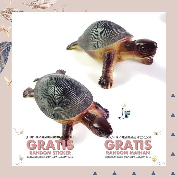 MAINAN KARET MAINAN KURA KURA MURAH MAINAN BINATANG KURA KURA