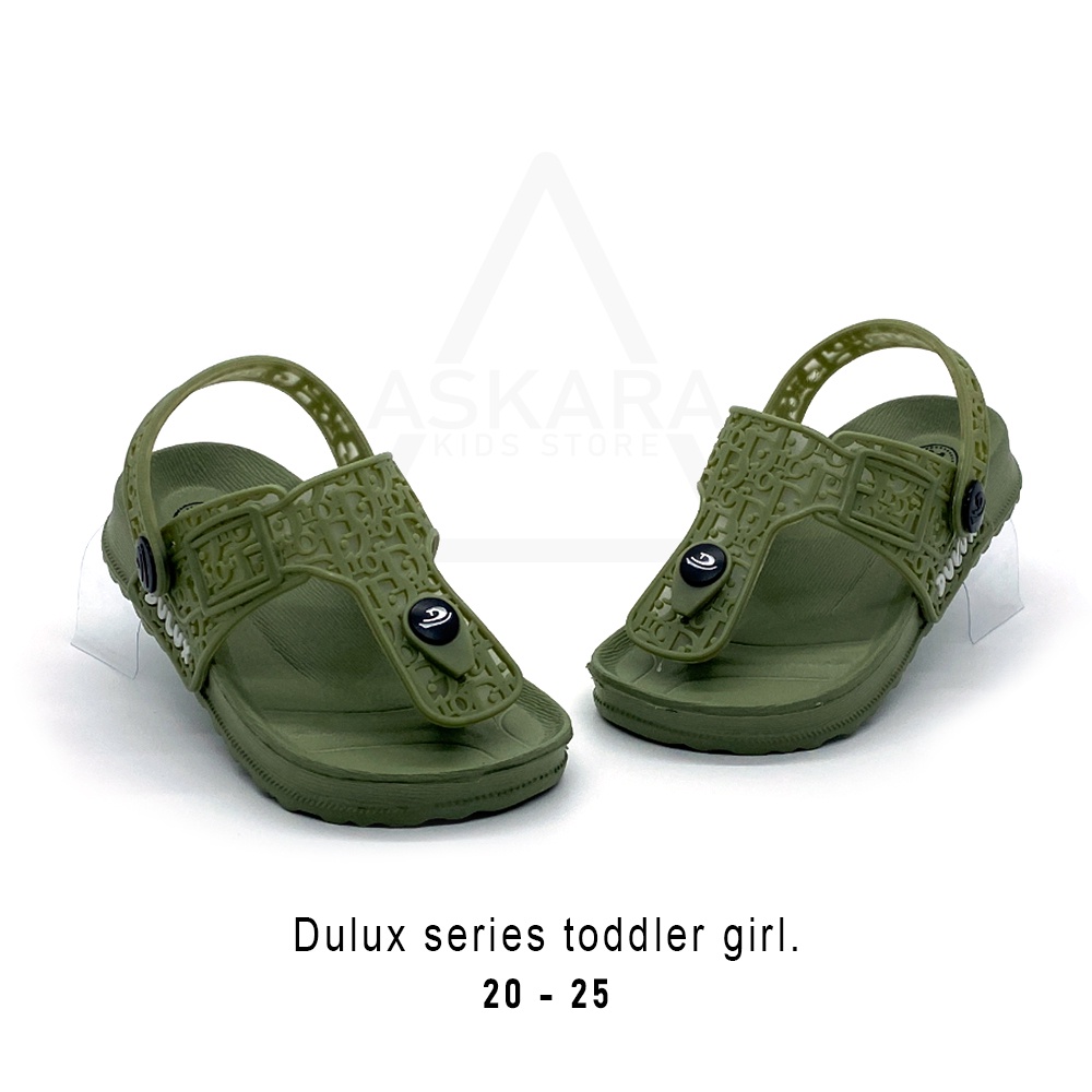 AKS - Sandal Anak Perempuan Jepit Tali Belakang Model Kaca Batik Terbaru