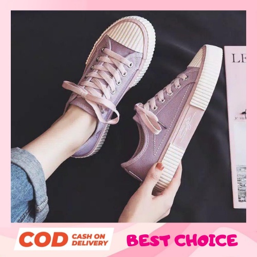 LFS-SW301 Sepatu Sneakers Canvas Wanita Impor - Sepetu wanita Kanvas