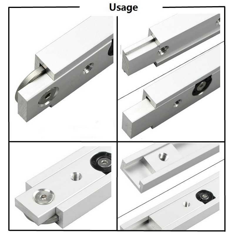 FNICEL T-tracks Slot Miter Slider Bar Woodworking with Retaining Ring