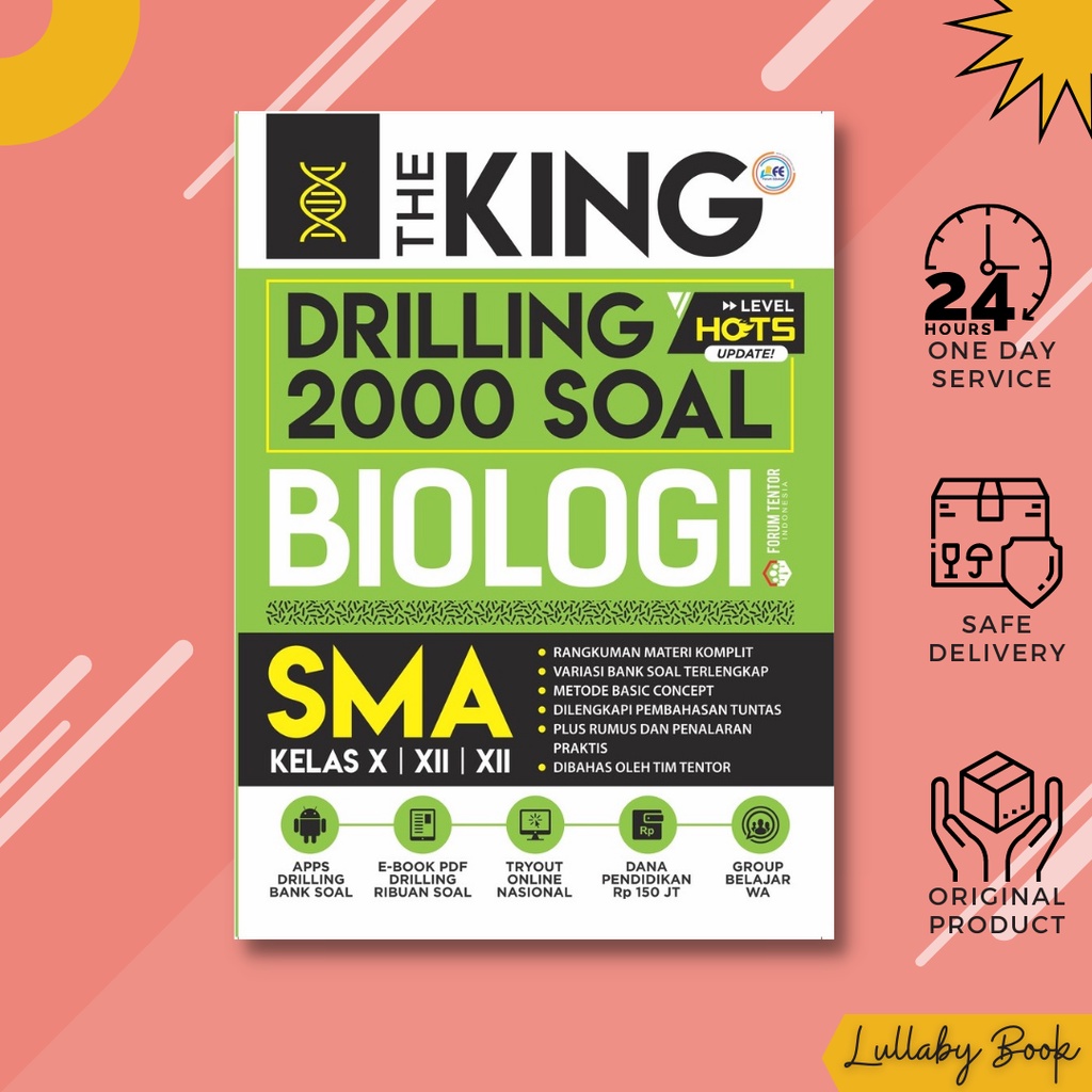 BUKU SMA THE KING DRILLING 2000 SOAL MATEMATIKA, KIMIA, FISIKA, BIOLOGI Untuk Kelas X, XI, XII-SMA BIOLOGI