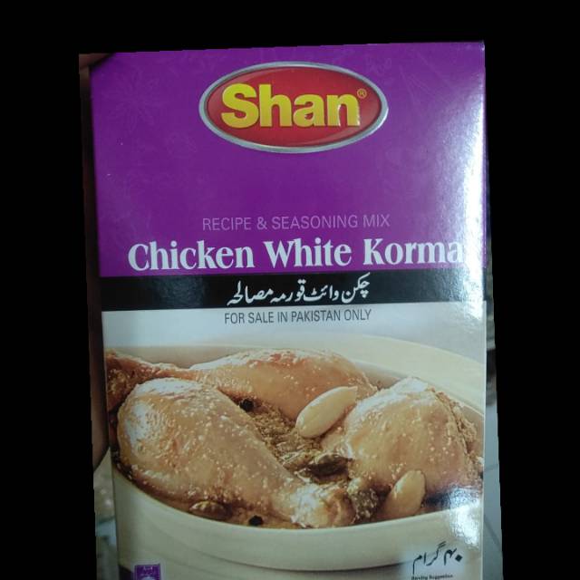 

Shan chiken white korma