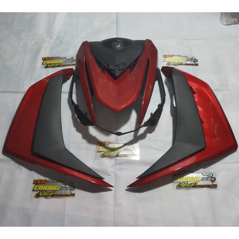 full body depan tameng+sayap bawah kanan kiri mio m3 mio z.maroon