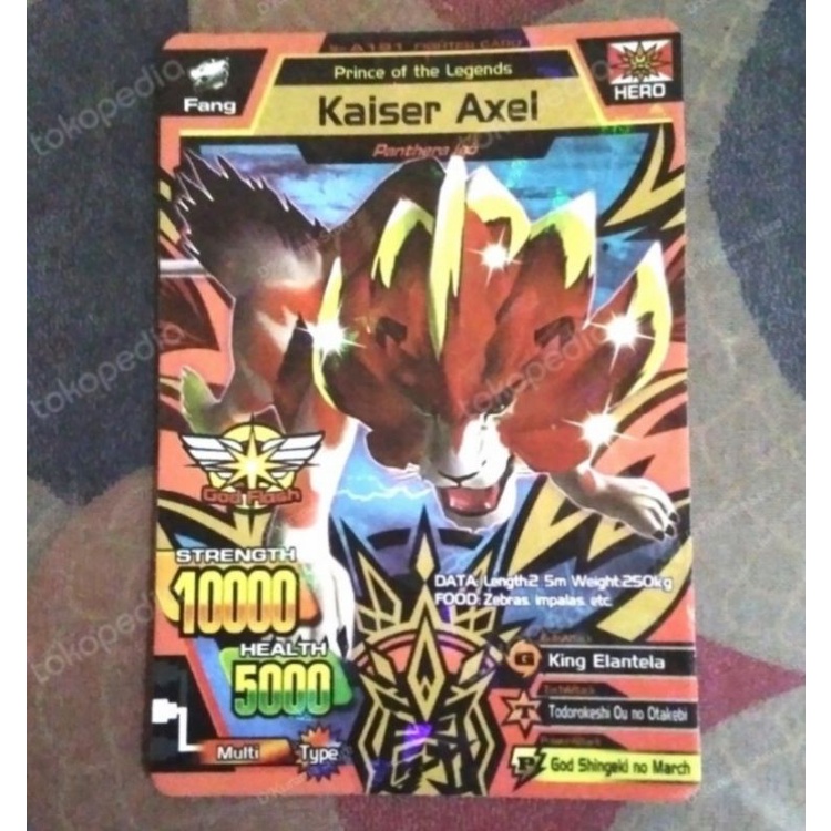 KAISER AXEL Animal Kaiser Ultra Rare BONUS BEBERAPA KARTU RANDOM