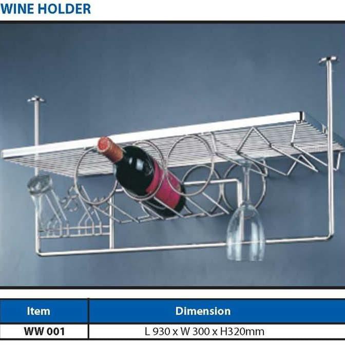 TERBARU RAK WINE HOLDER STAINLESS WINSTON WW.001