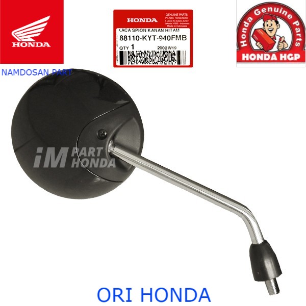 Ahm 88110-KYT-940FMB Kaca Spion Kanan PNP Kiri Scoopy Karbu & Fi Hitam