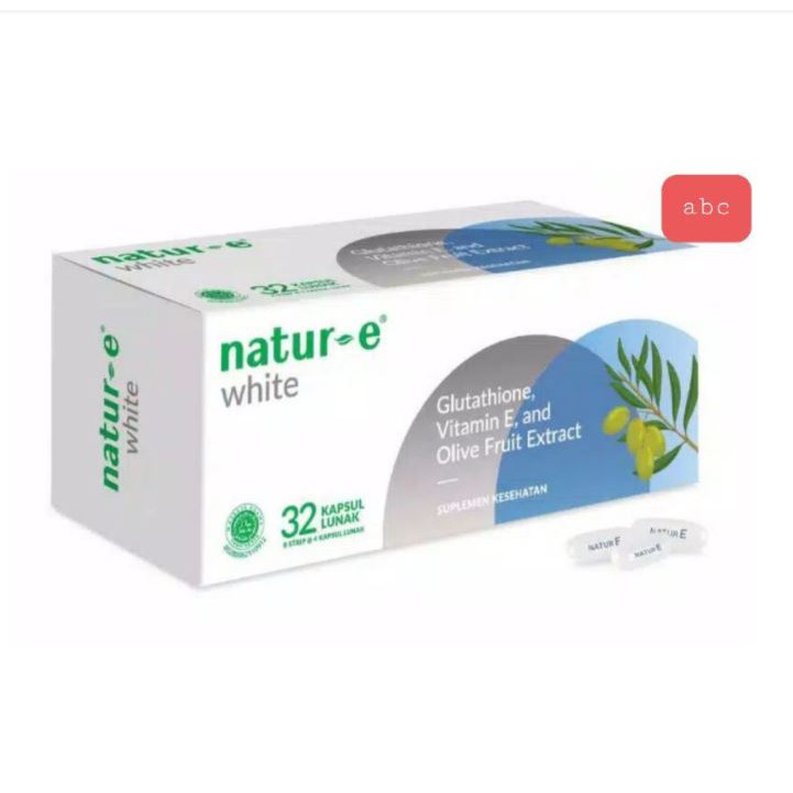 [BPOM] Natur-E White Brightening Soft Capsule 32 100% Original Natur E Kapsul Lunak Capsul Glutathio