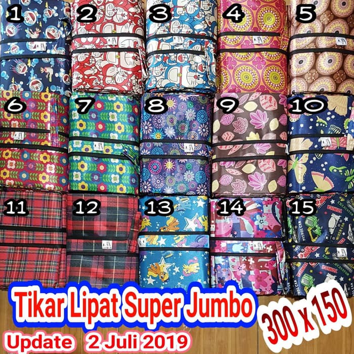 Tikar Lipat Microsatin/Tikar Jumbo 300*150/ Tikar waterproof