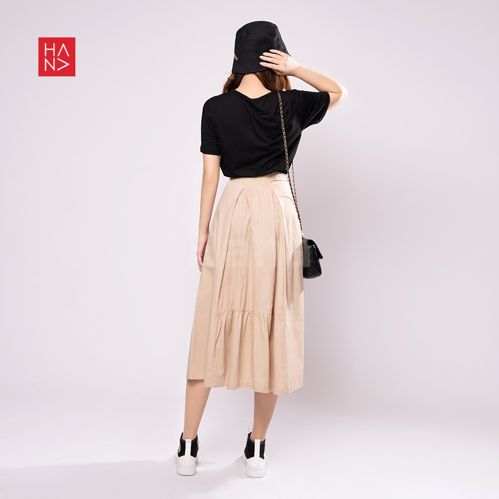 Hana Fashion - Casual Midi Skirt Rok Wanita Kerja - SK035