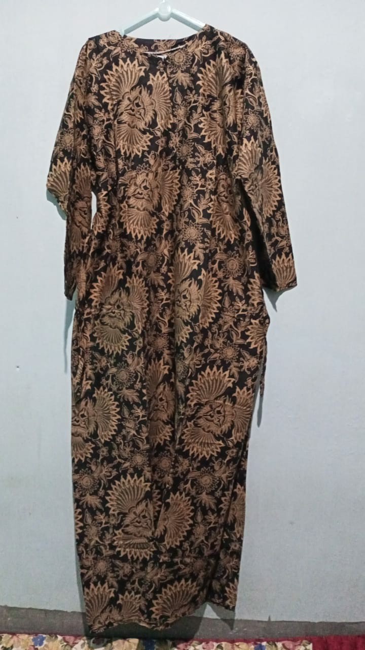 Ms Gamis Batik Fashion Sriwedari Maxi Bumil/busui Busana Muslim Termurah Shopee